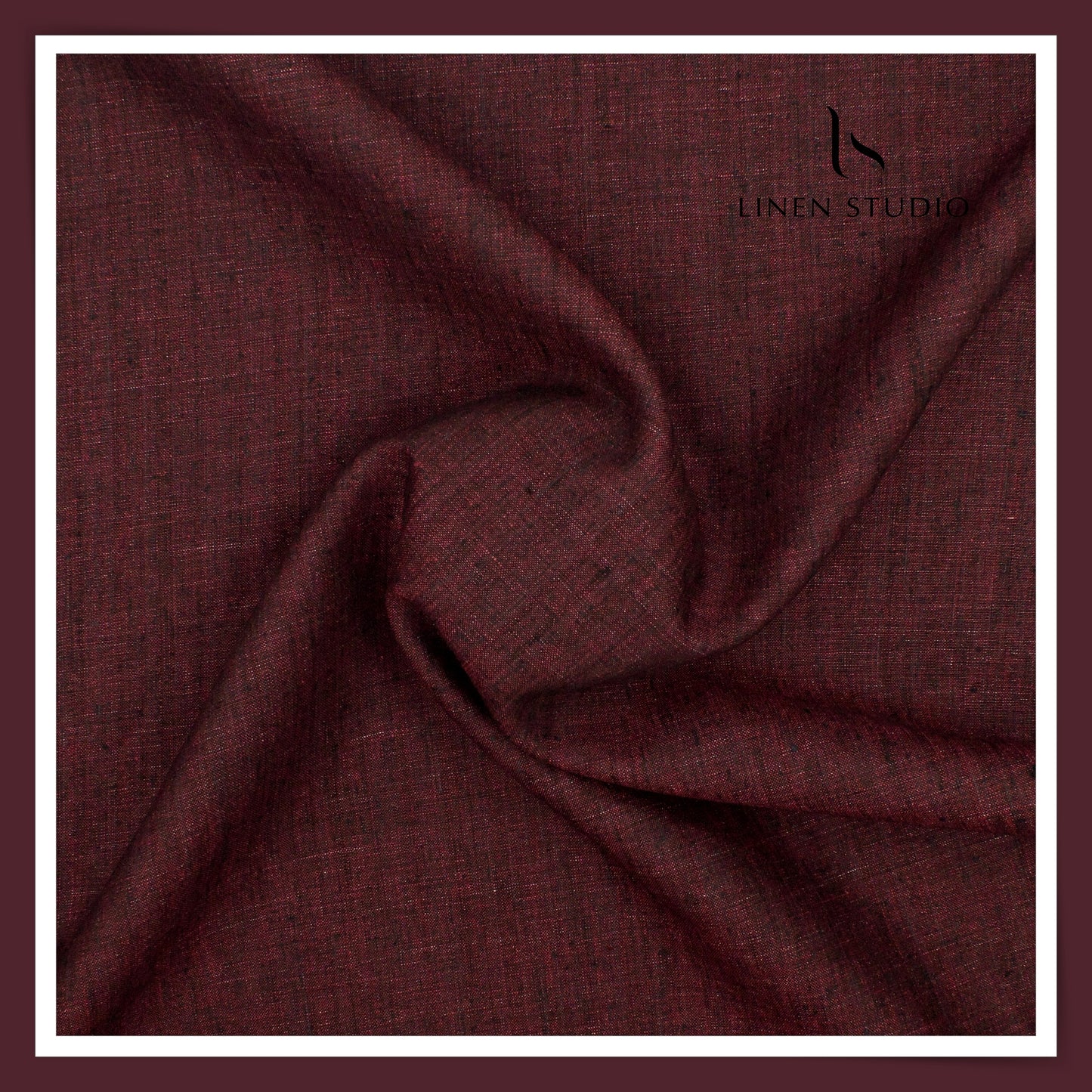 Premium Linen Suiting 40 Lea - Maroon Oak (Fastest Selling)