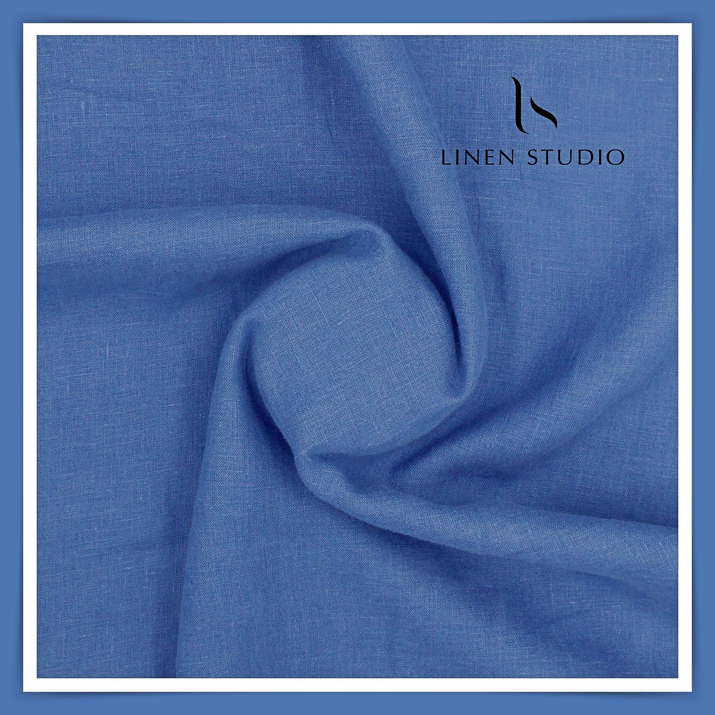 Linen Fiesta 60 Lea Plain Shirting - Tealish Blue (Fastest Selling)