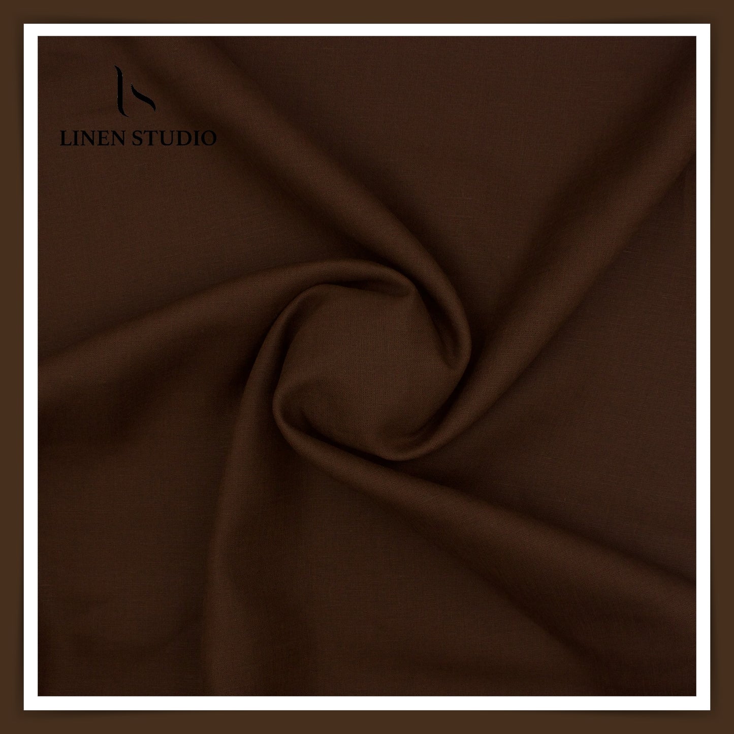 Burgoyne Premium Linen 70 Lea - Brunette Brown (Last few mtrs)