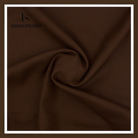 Burgoyne Premium Linen 70 Lea - Brunette Brown (Last few mtrs)