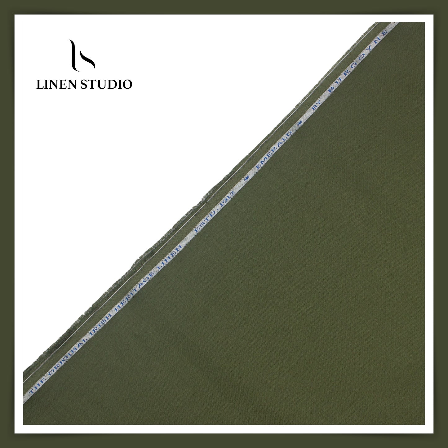 Burgoyne Premium Linen 70 Lea - Olive Green (NEW)