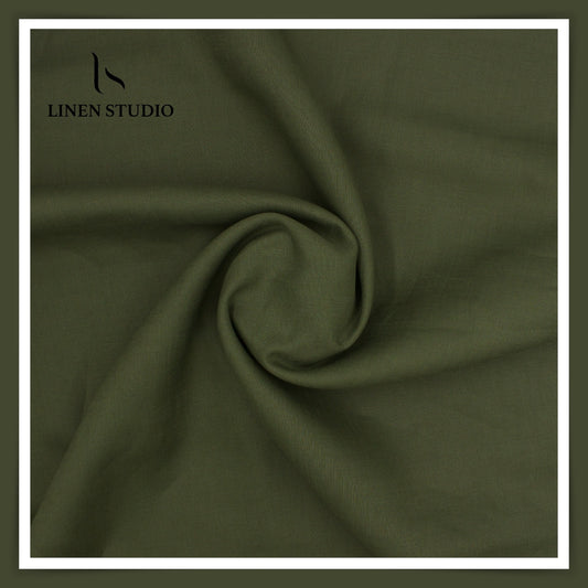 Burgoyne Premium Linen 70 Lea - Olive Green (NEW)