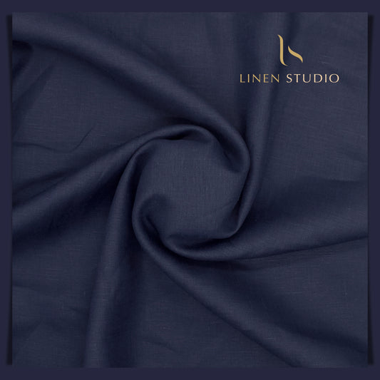 Burgoyne Premium Linen 70 Lea - Deep Ink Blue (NEW)