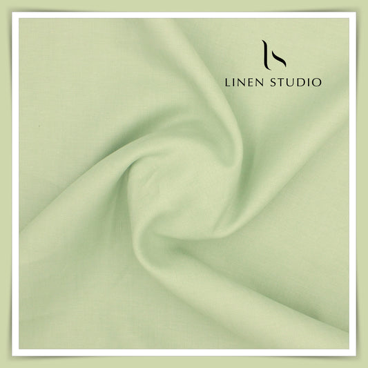 Burgoyne Pure Linen Premium Suiting - Pixie Green (Summer Collection)