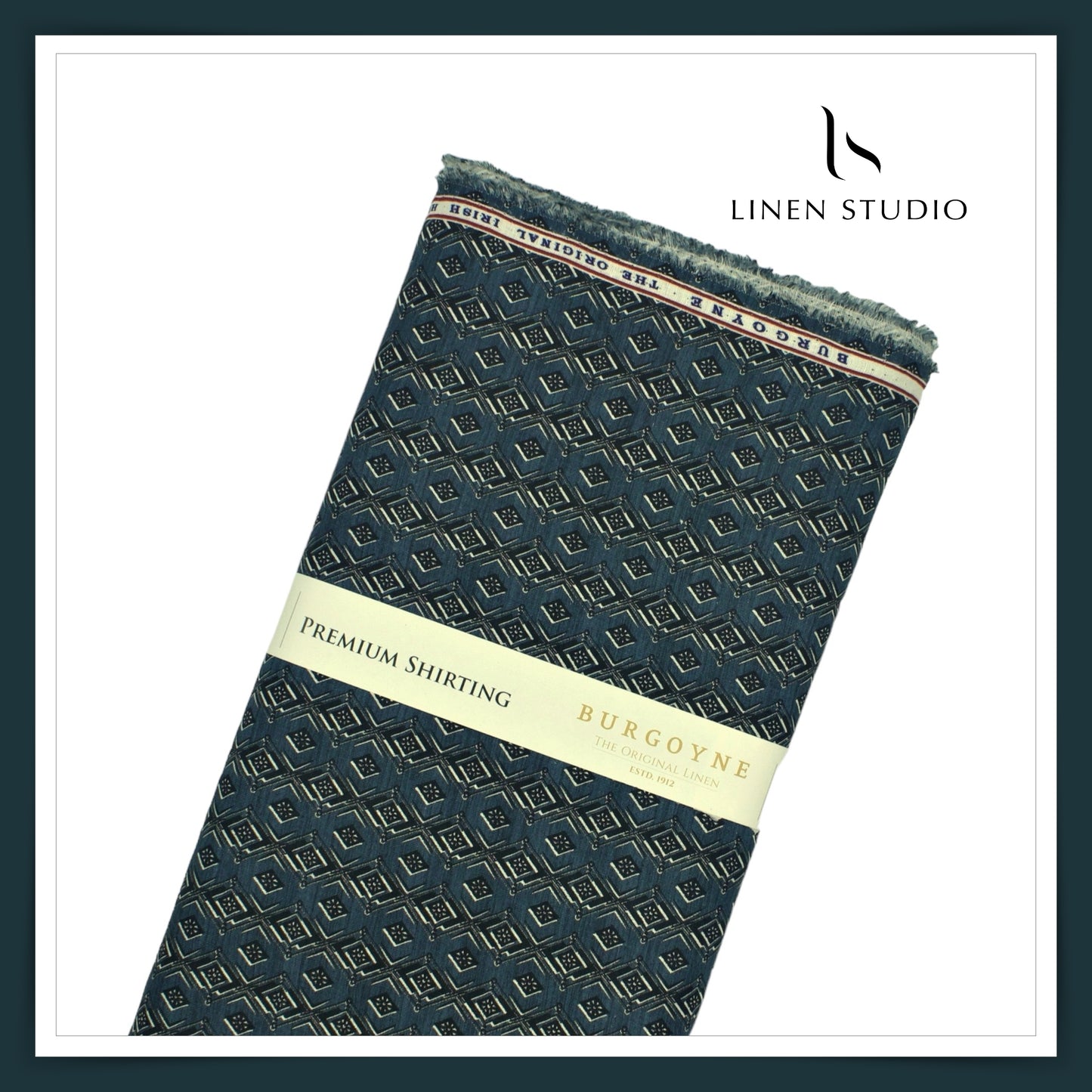 Burgoyne Digital Printed Premium Linen - 32 - Linen Studio