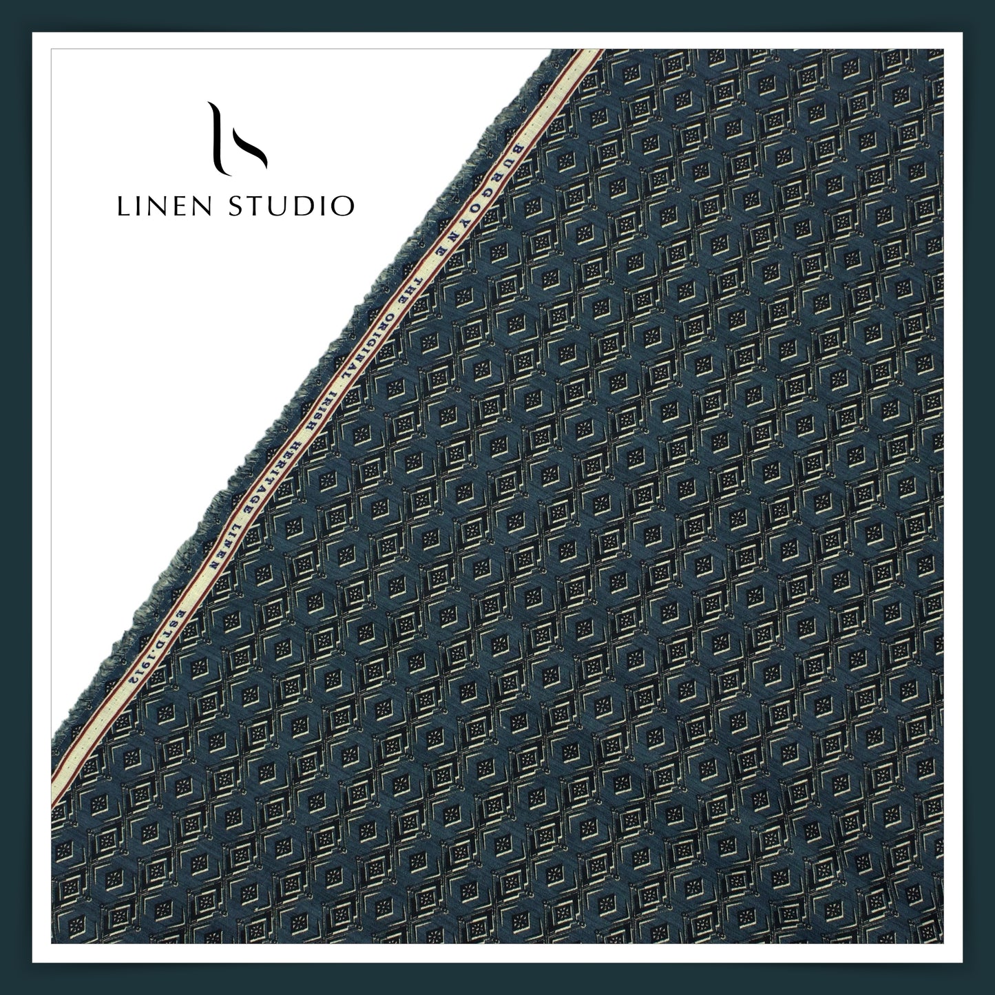 Burgoyne Digital Printed Premium Linen - 32 - Linen Studio