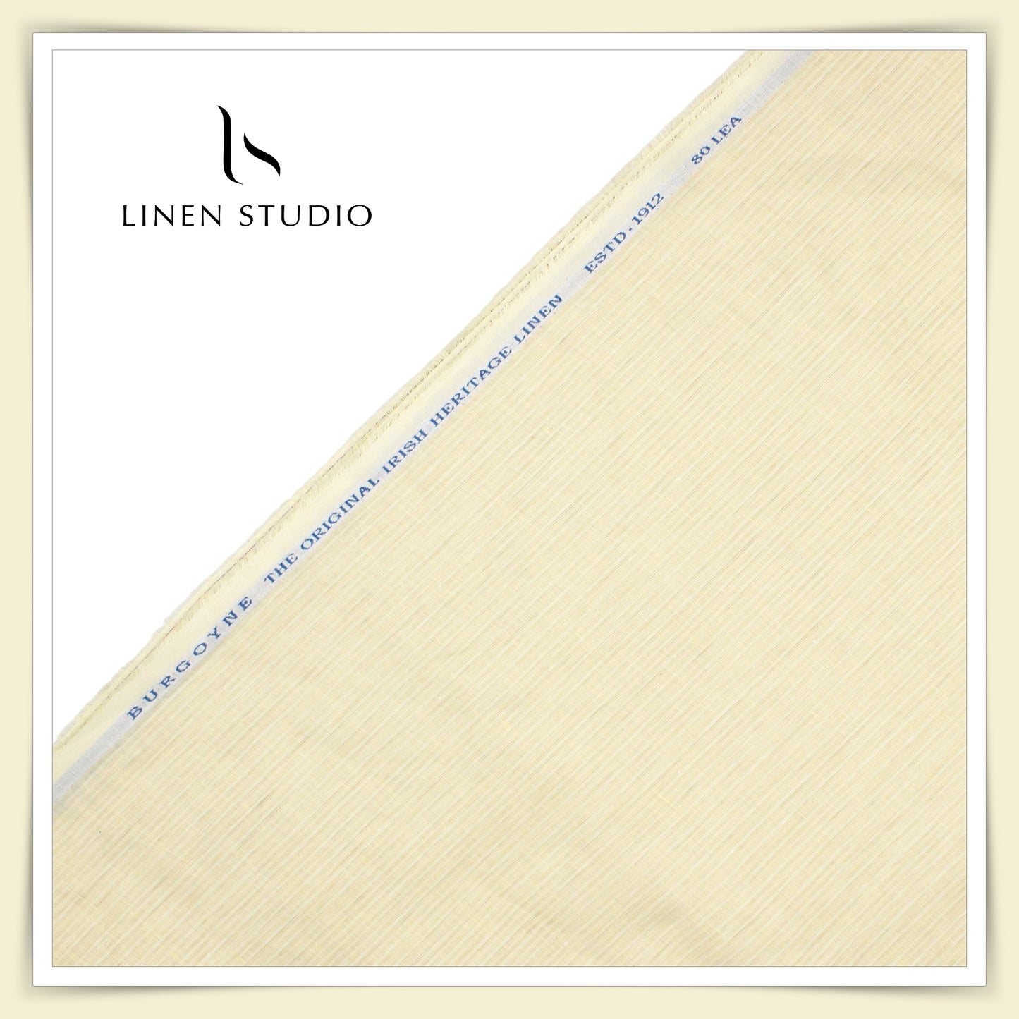 Burgoyne 80 Lea Luxury Shirting - Fawn with Stripes