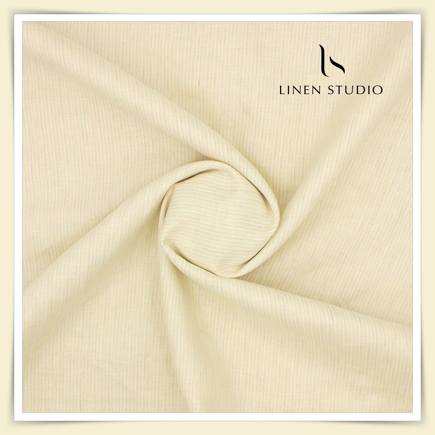 Burgoyne 80 Lea Luxury Shirting - Fawn with Stripes