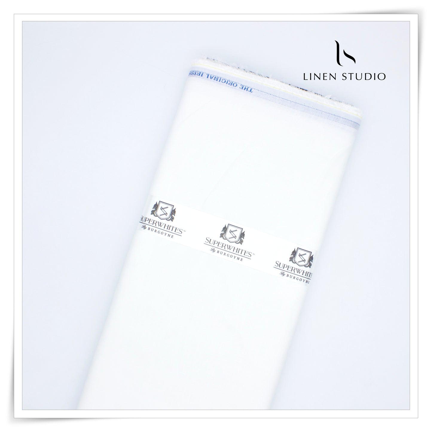 150 Lea x 150 Lea by Burgoyne - White Shirting (Highest Quality Linen) - Linen Studio