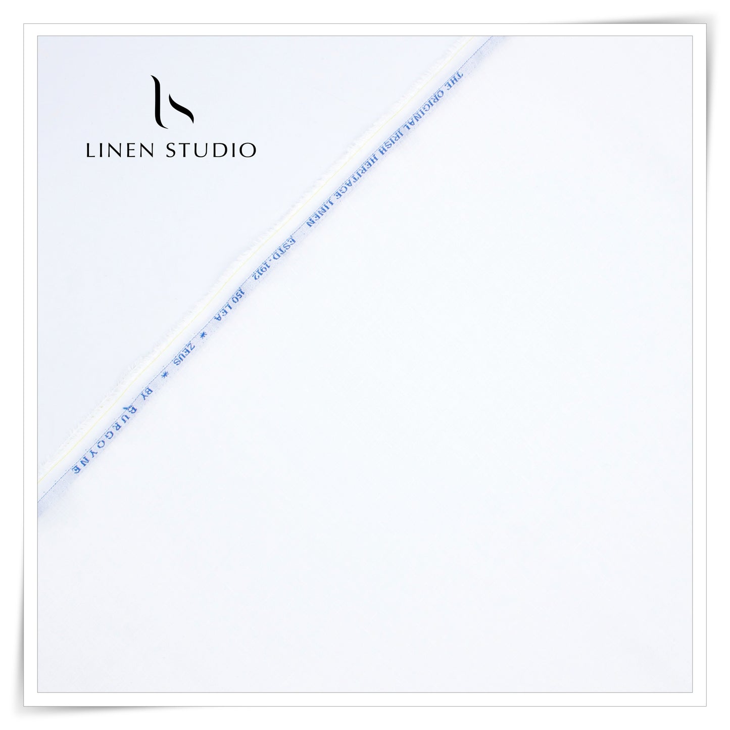 150 Lea x 150 Lea by Burgoyne - White Shirting (Highest Quality Linen) - Linen Studio