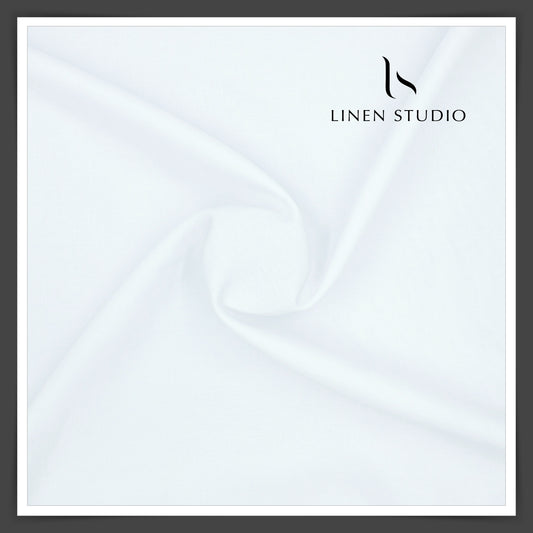 Burgoyne Pure Linen 150 Lea Shirting - Super White (Highest Quality) (NEW)