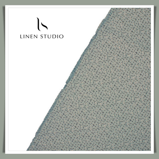 100% Cotton Superfine Printed Shirting - Lemon Grass Print (50% SALE)