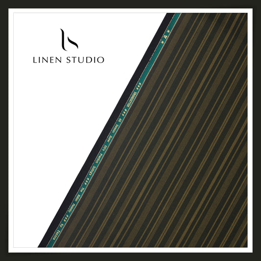 Arvind Tresca Premium Striped Suiting - 03 ( 70% SALE)