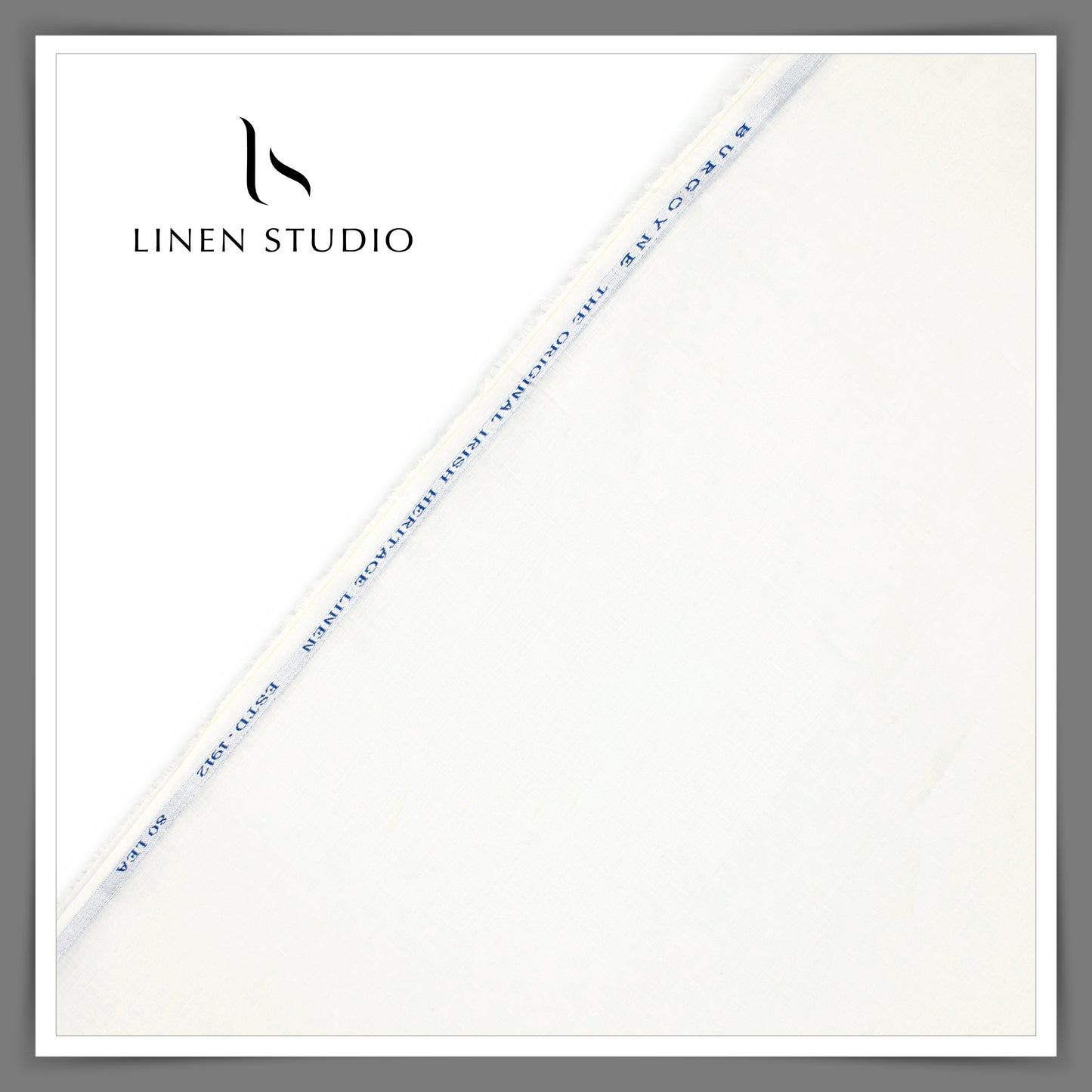 80 Lea Half White Shirting by Burgoyne (40% SALE)