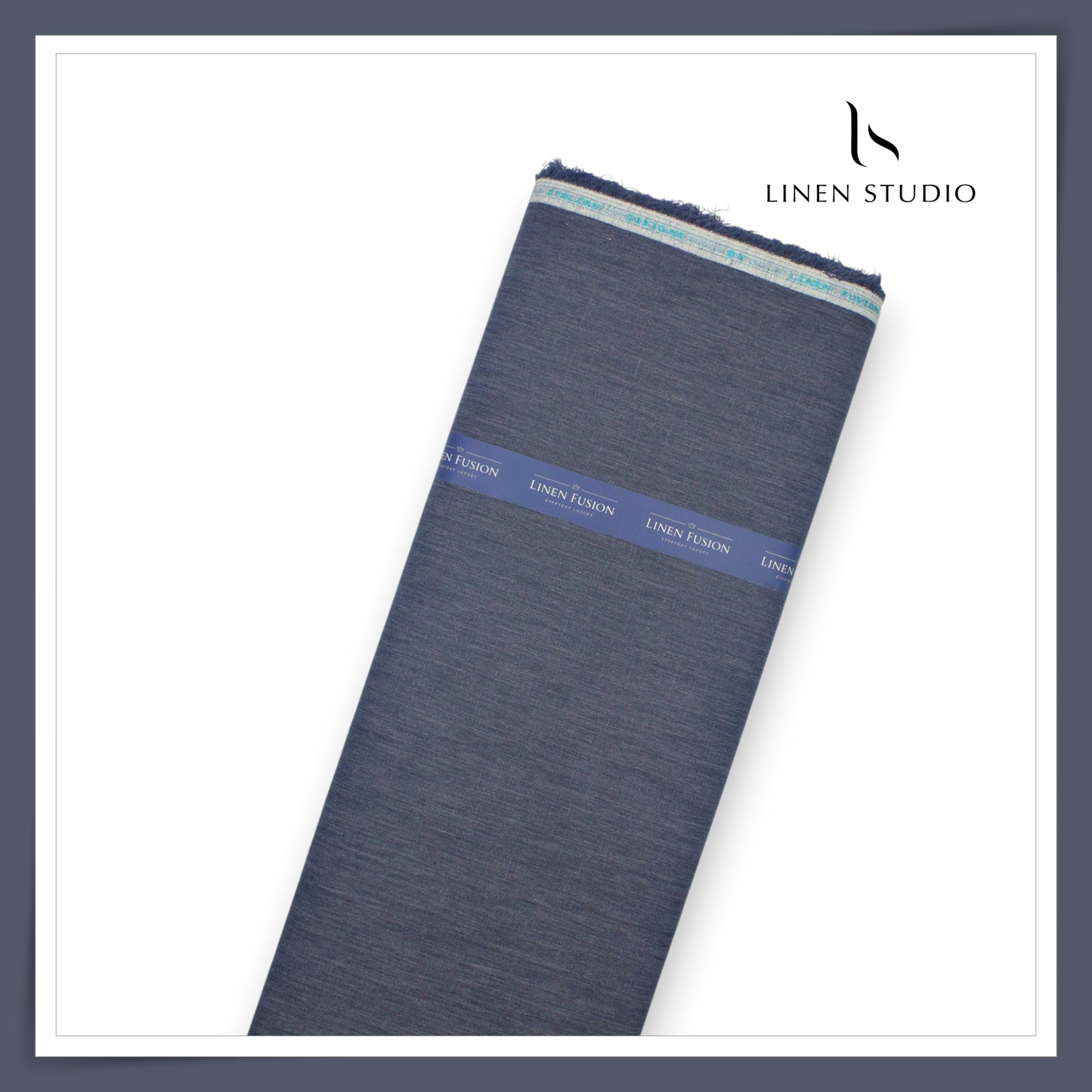 Fusion Fabric by Linen Fiesta, Cotton 70% & Linen 30% - River Bed (NEW)