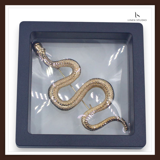 Brooch - Golden Snake (NEW)