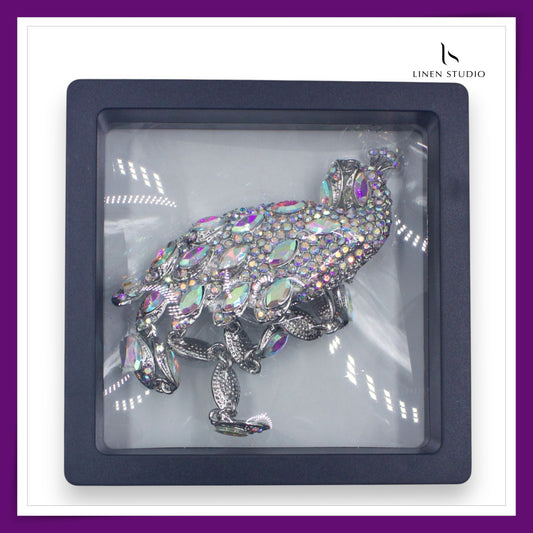 Premium Brooch - Bling Peacock (NEW)
