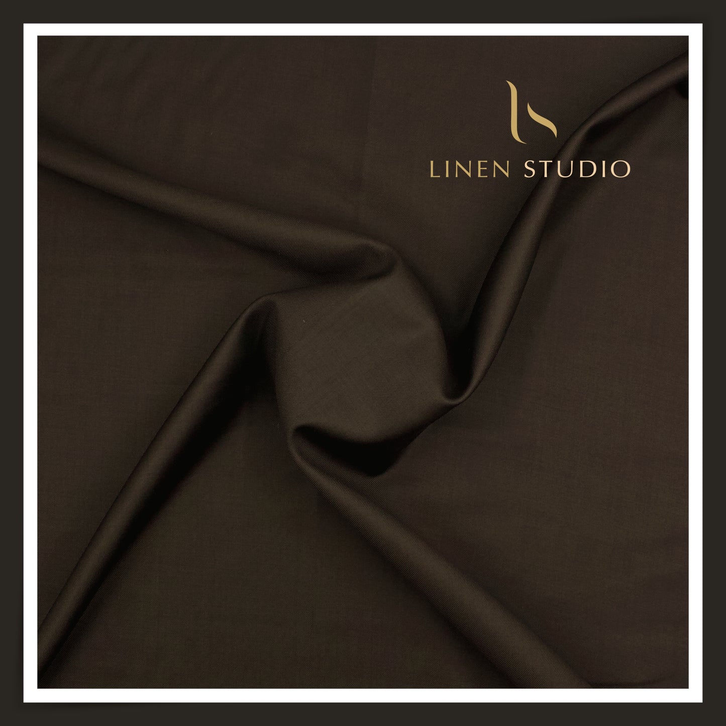 120's Australian Merino Wool Suiting by D&J - Solid Brown (NEW) (Italian Designer Collection)