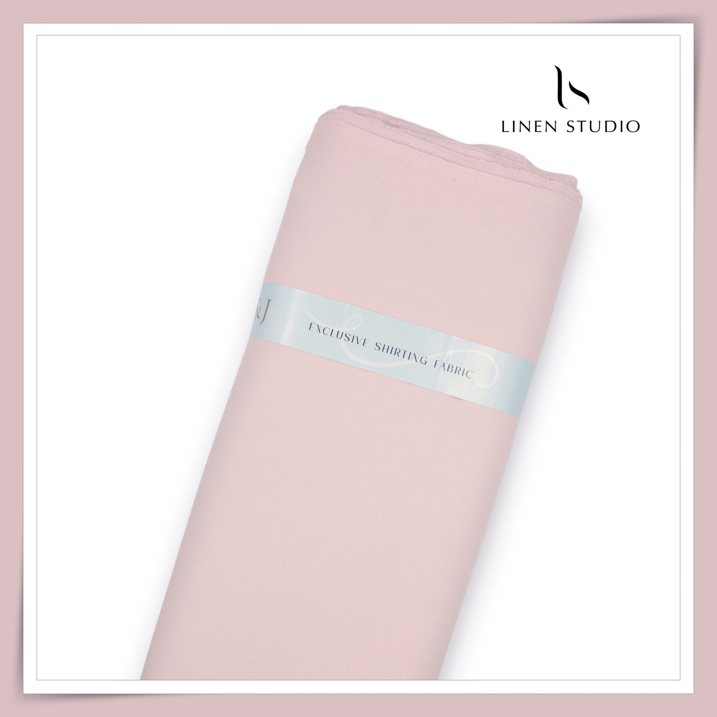 Wrinkle Free Lightweight Lachka Shirting by Don & Julio - Oyster Pink (NEW)