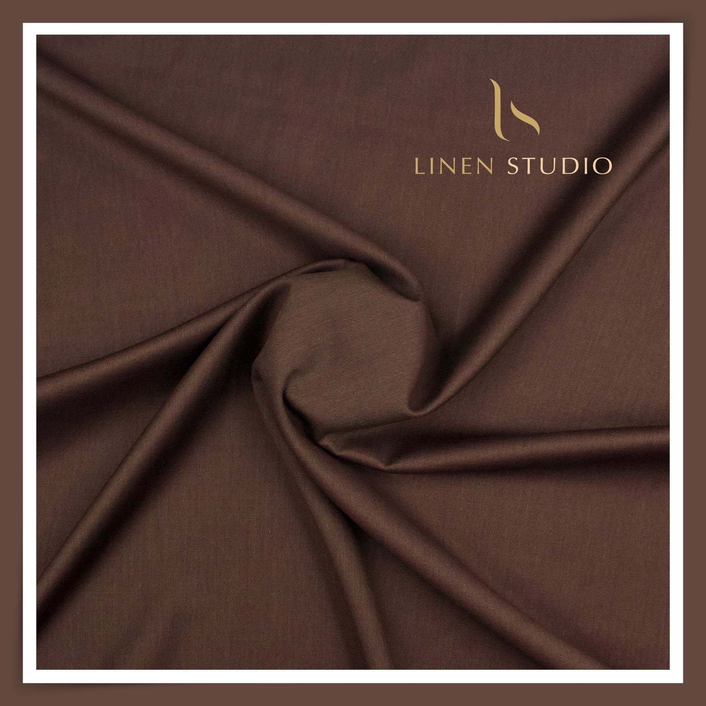 100's Australian Merino Wool Suiting by D&J - English Brown Twill (NEW) (Italian Designer Collection)