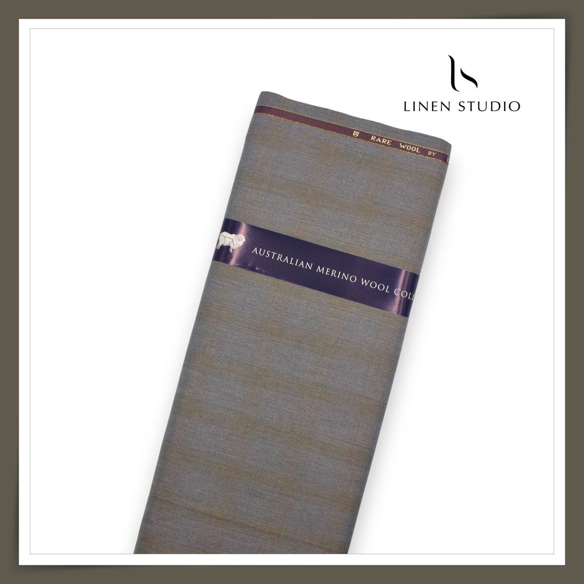 100's Australian Merino Wool Suiting by D&J - Natural Grey Checks (NEW) (Italian Designer Collection)