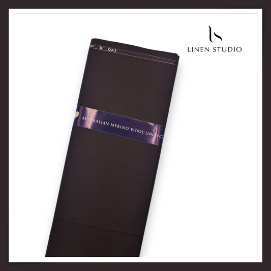 110's Australian Merino Wool STRETCH Suiting by D&J - Birch Brown (NEW) (Italian Designer Collection)