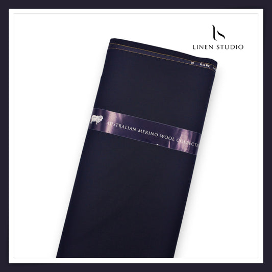 110's Australian Merino Wool STRETCH Suiting by D&J - Mirage Blue (NEW) (Italian Designer Collection)
