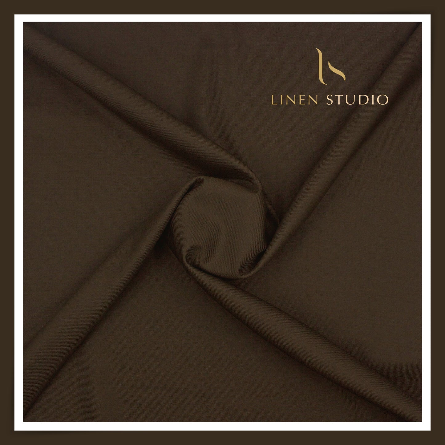 110's Australian Merino Wool STRETCH Suiting by D&J - Walnut Brown (NEW) (Italian Designer Collection)