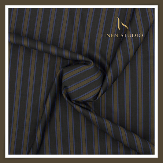 Arvind Tresca Premium Striped Suiting - 05 ( 70% SALE)