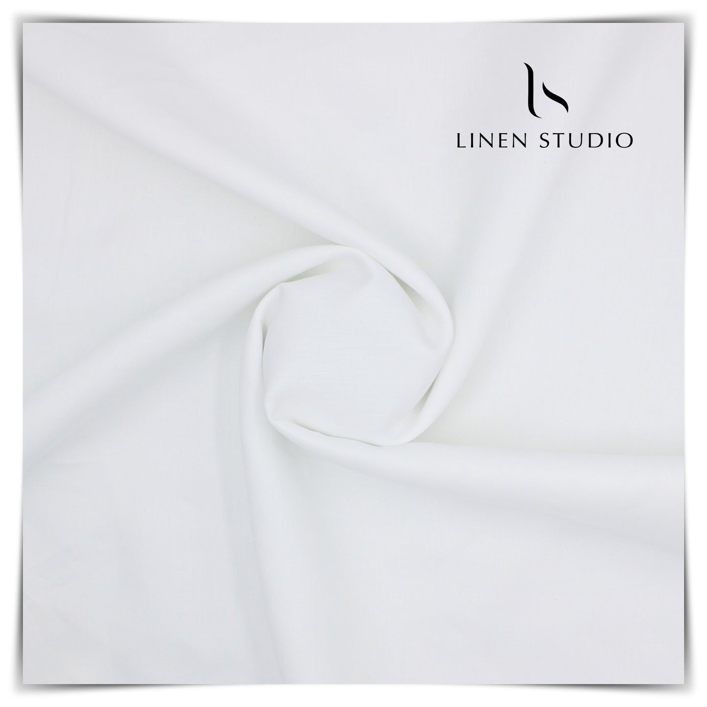 70 Lea Twill Pure White Suiting by Burgoyne (Highest Quality) - Linen Studio