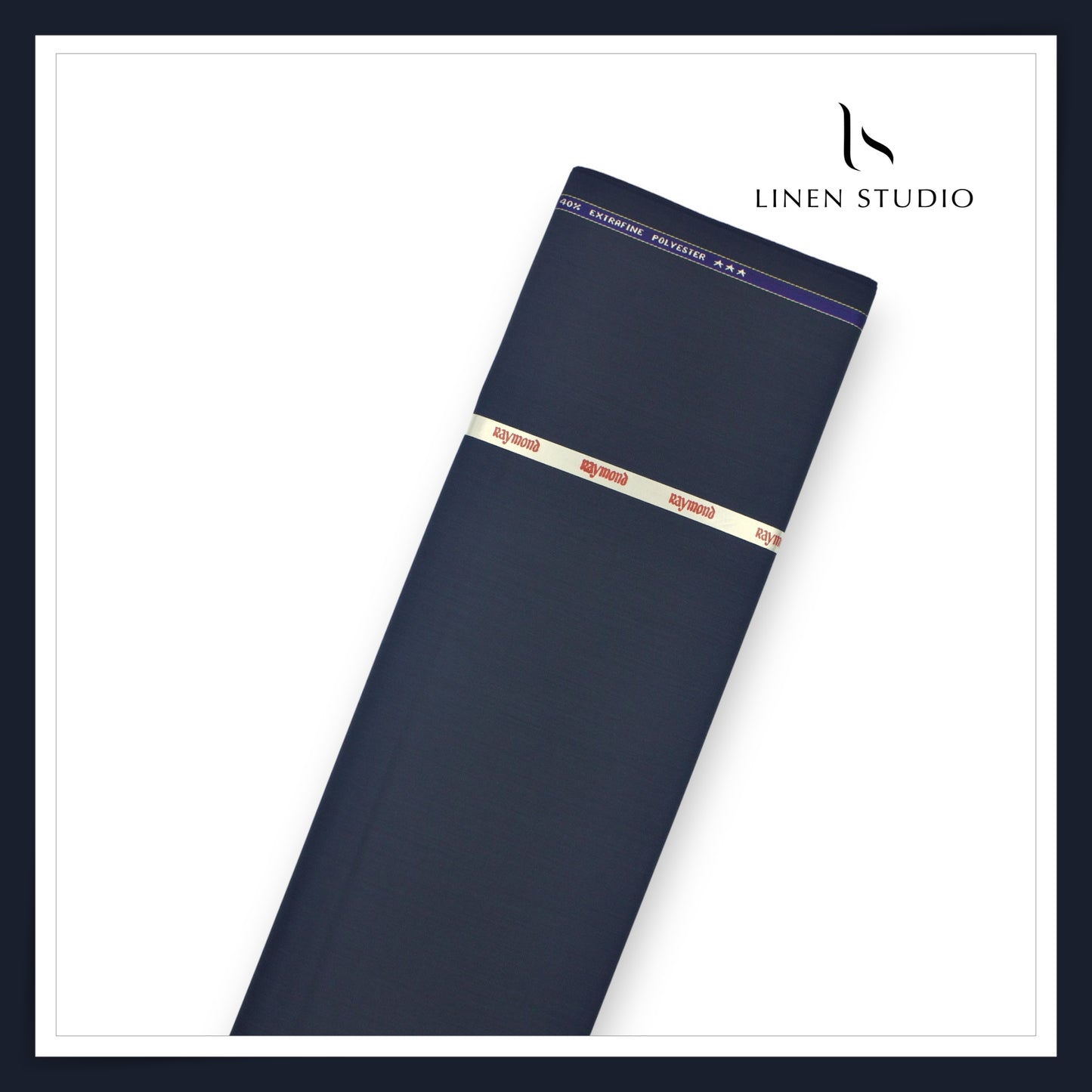 Raymond 120's Merino Wool + Cashmere Wool Luxury Suiting - Denim Blue (NEW)