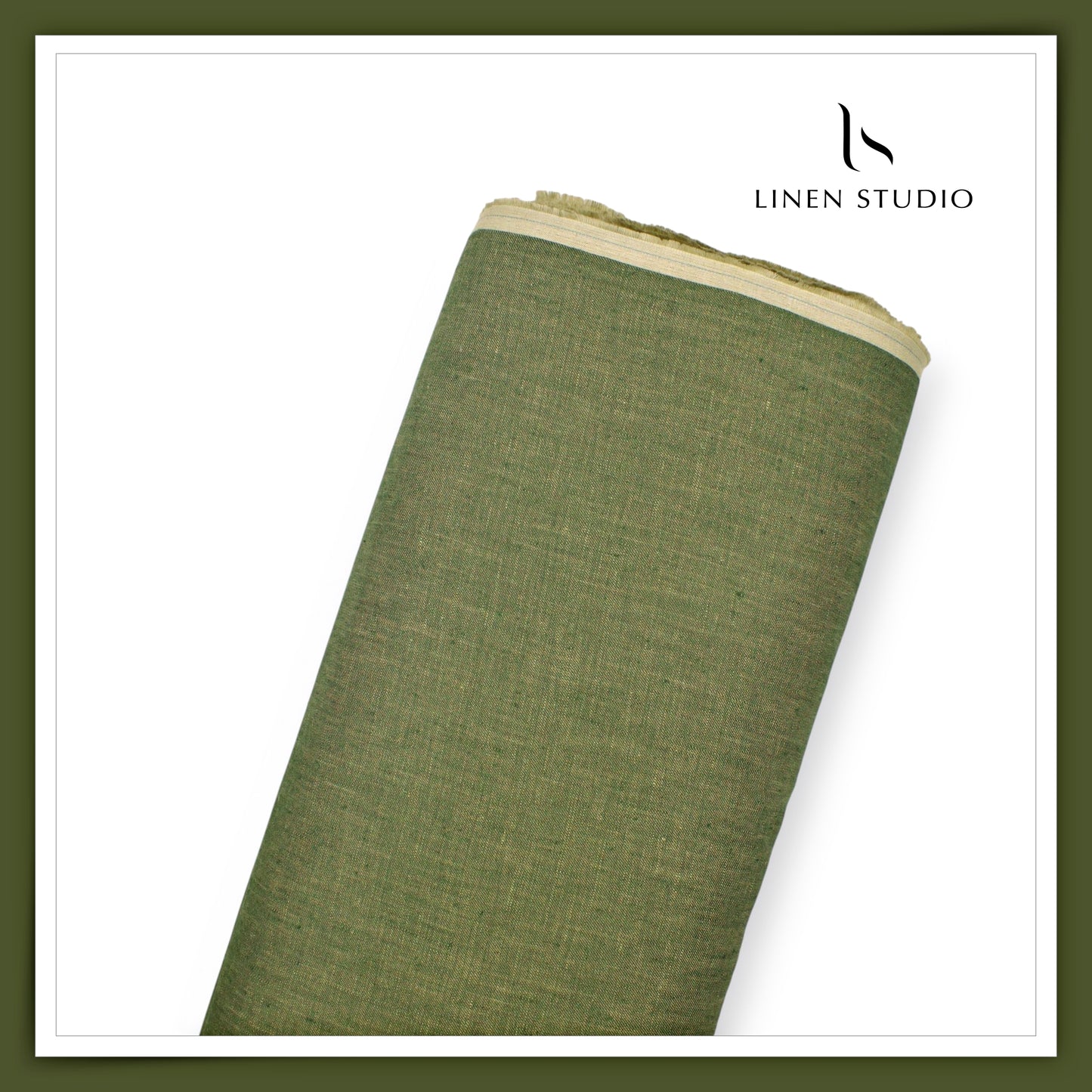 Linen Club Pure Linen Dual Fabric W/O SEL - Matcha Green (30% SALE) (NEW) (Perfect for Cord Sets)