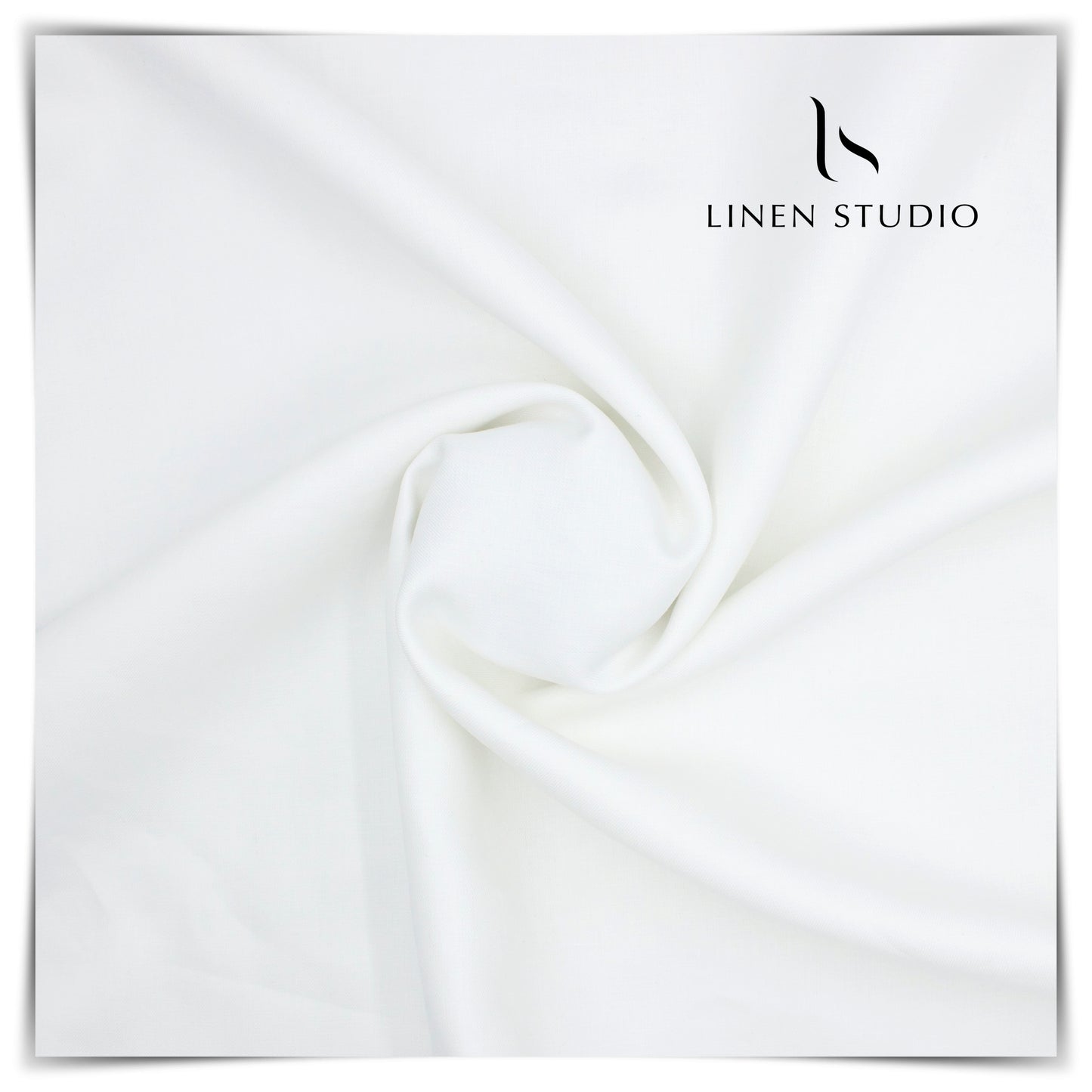 70 Lea Matty Pure White Suiting by Burgoyne (Highest Quality) - Linen Studio