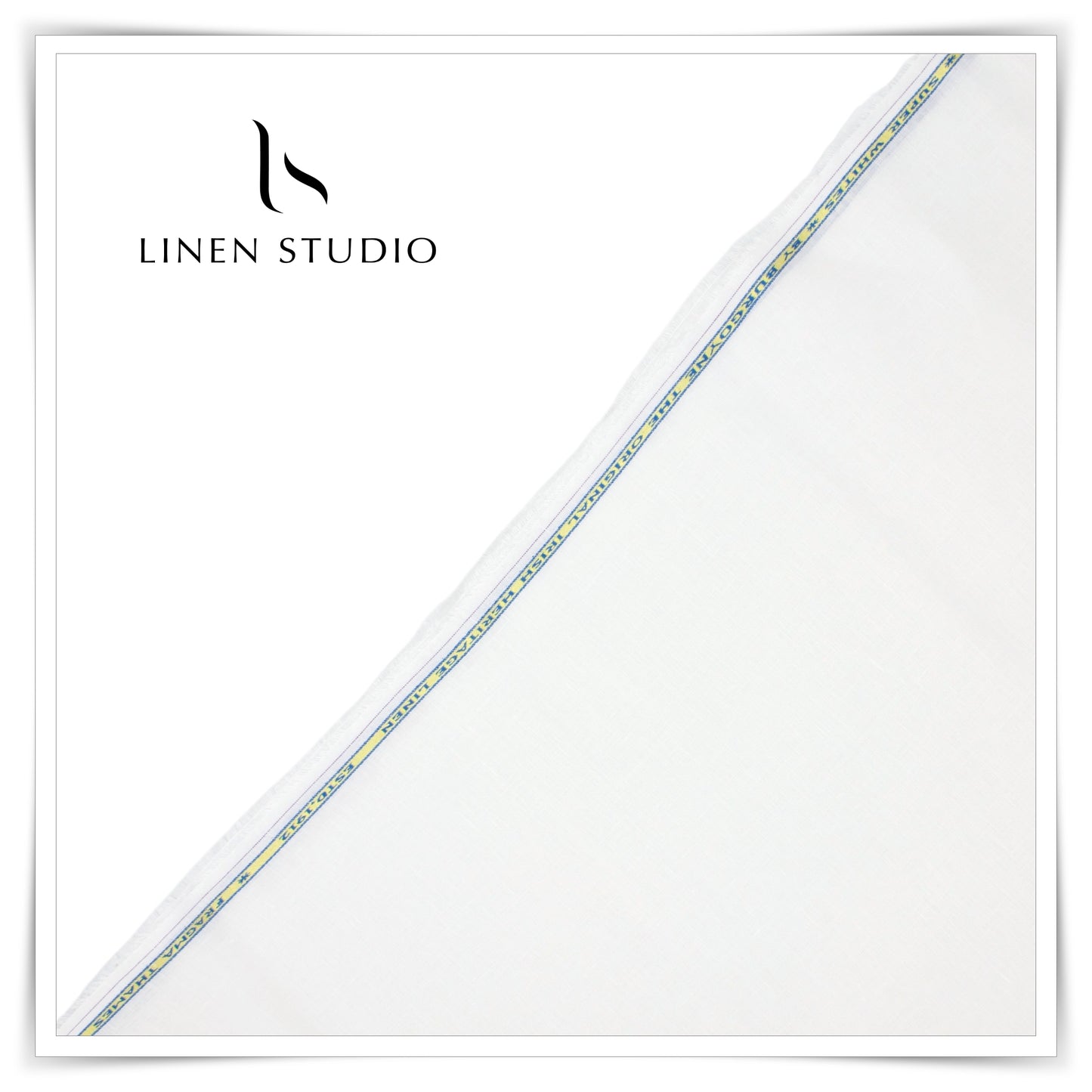 60 Lea Super White Scented Fabric by Burgoyne - Fragma Thames (25% CRAZY SALE)