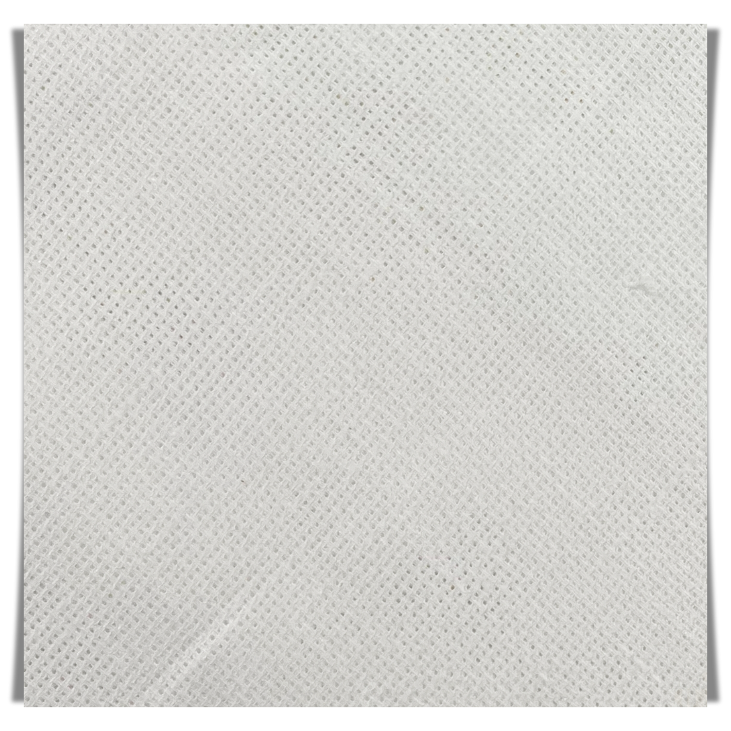 White Netted Burgoyne - Pure Linen 70 Lea - Linen Studio