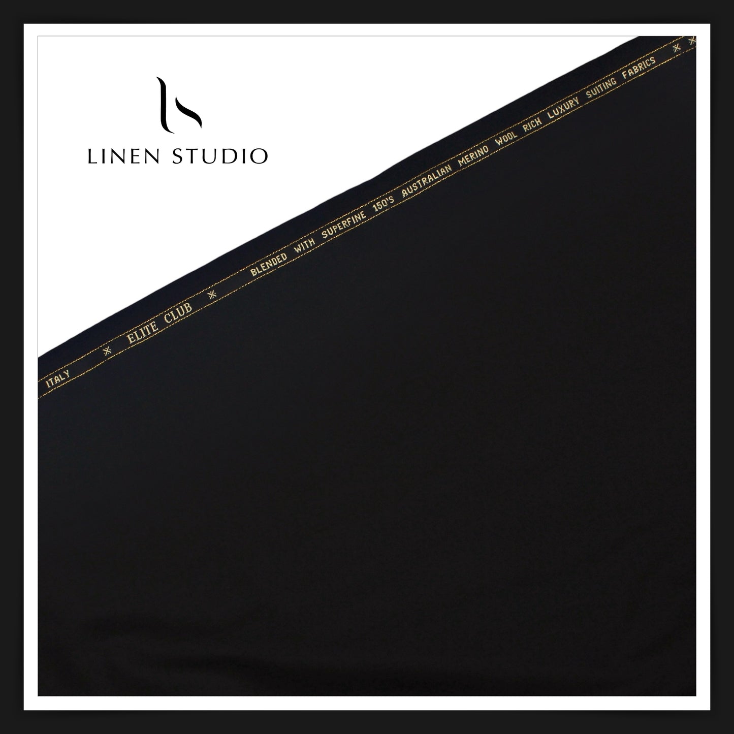150's Australian Merino Wool by Georgia Gullani - SUPER BLACK (Best Seller)