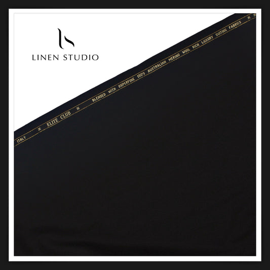 150's Australian Merino Wool by Georgia Gullani - SUPER BLACK (Best Seller)