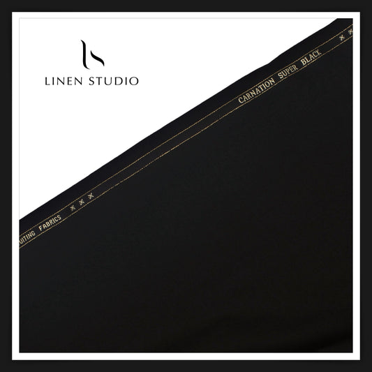 150's Australian Merino Wool by Georgia Gullani - SUPER BLACK (Best Seller)