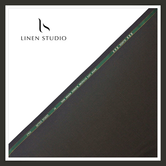 Super 120's Blended Merino Wool Suiting by Georgia Gullini Italy - Dune Grey (NEW)