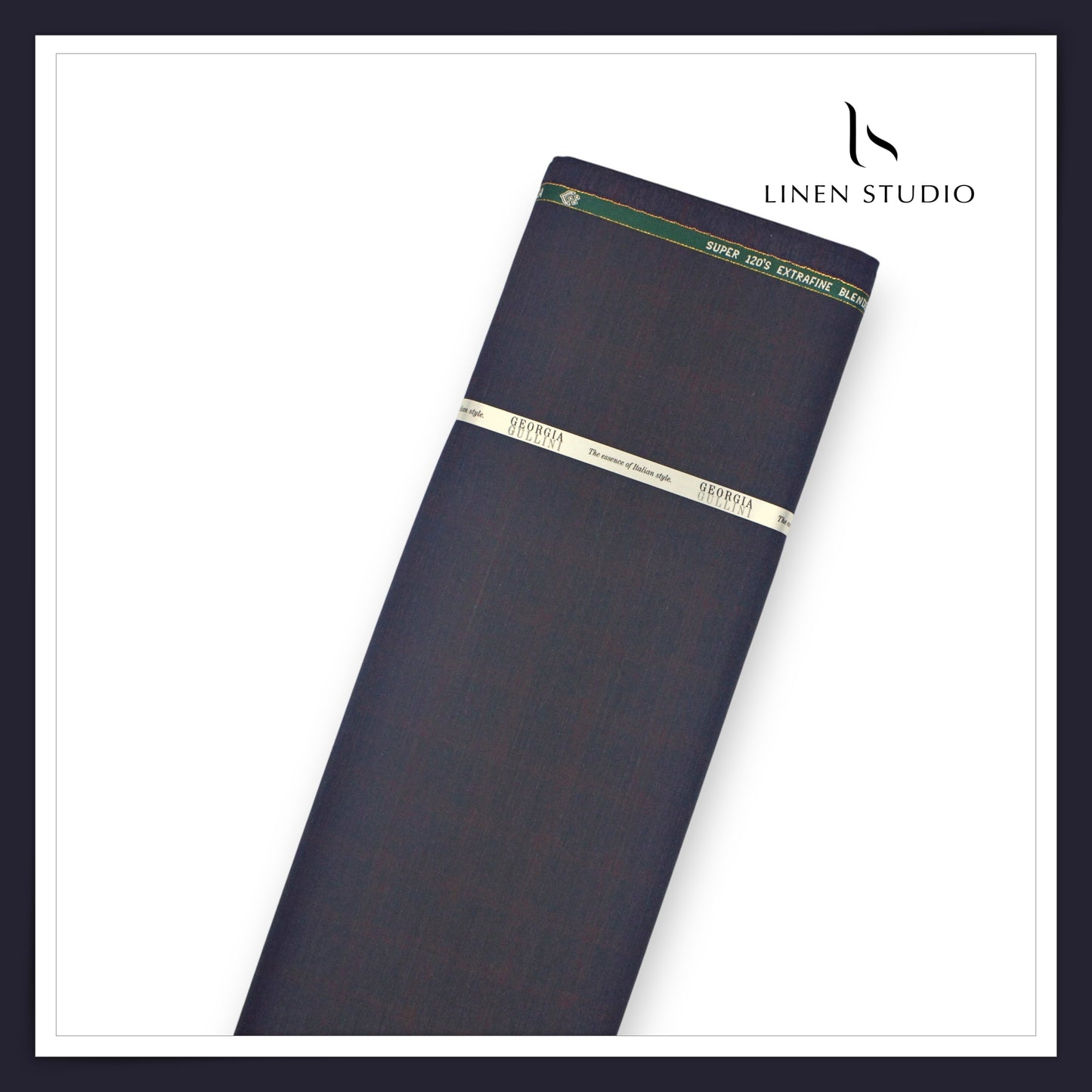 Super 120's Blended Merino Wool Suiting by Georgia Gullini Italy - Gravel Checks (NEW)