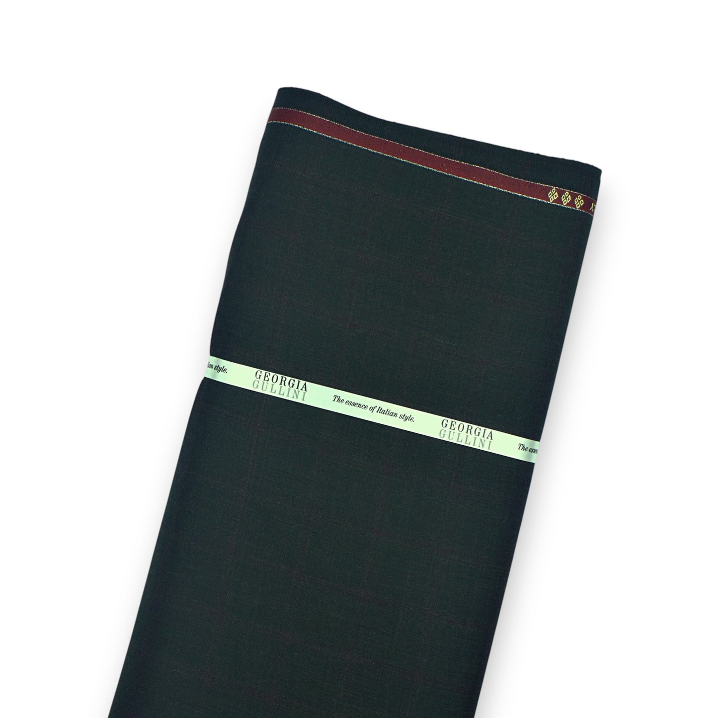 110's Poly Wool Suiting by Georgia Gullini Italy - Jungle Green Checks