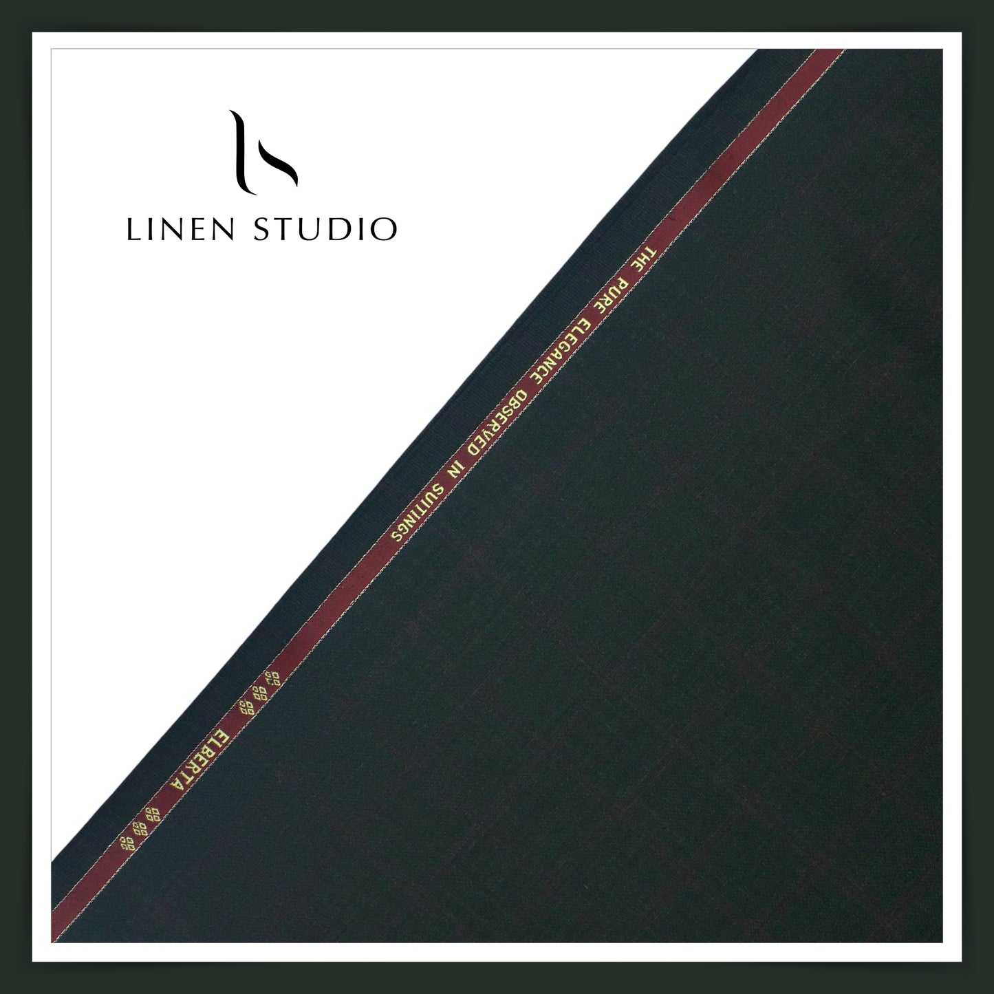 110's Poly Wool Suiting by Georgia Gullini Italy - Jungle Green Checks