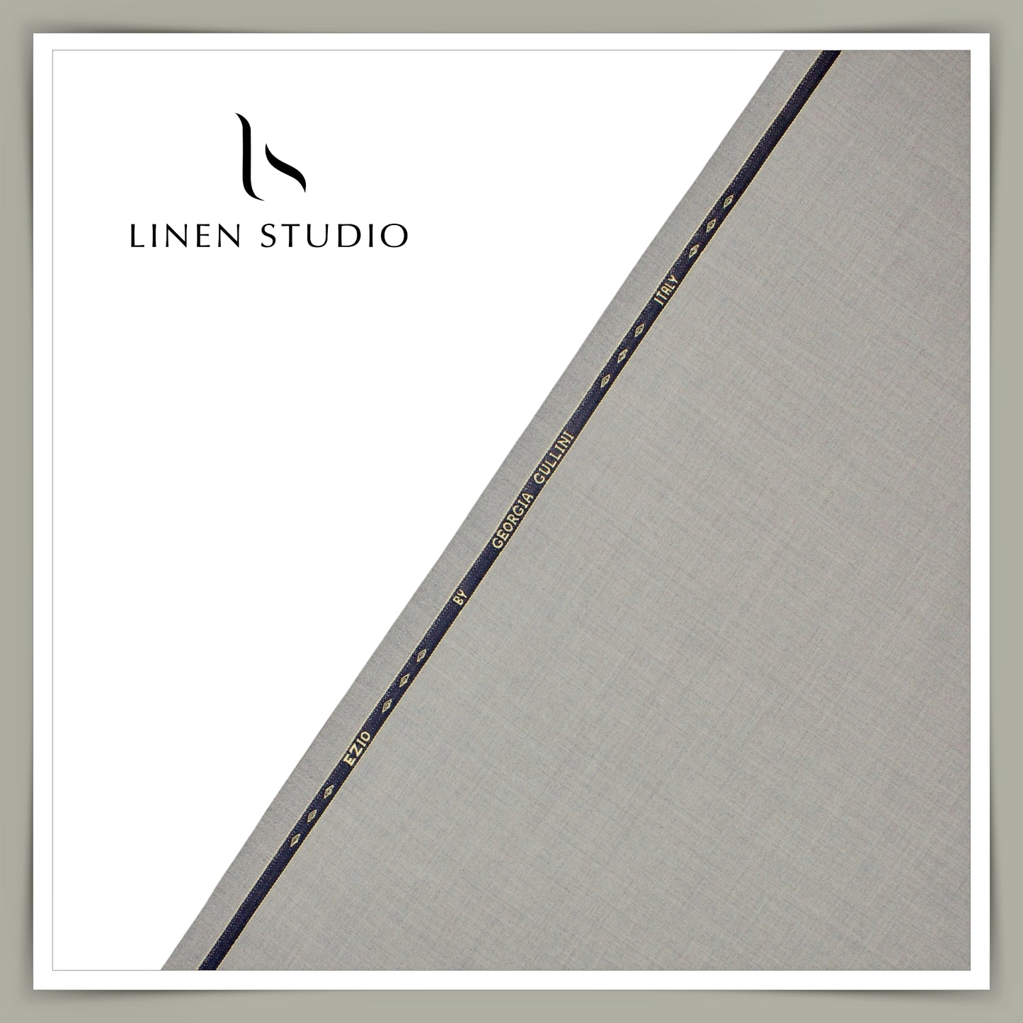 100% Wrinkle Free PV Suiting by Georgia Gullini Italy - Cement Grey