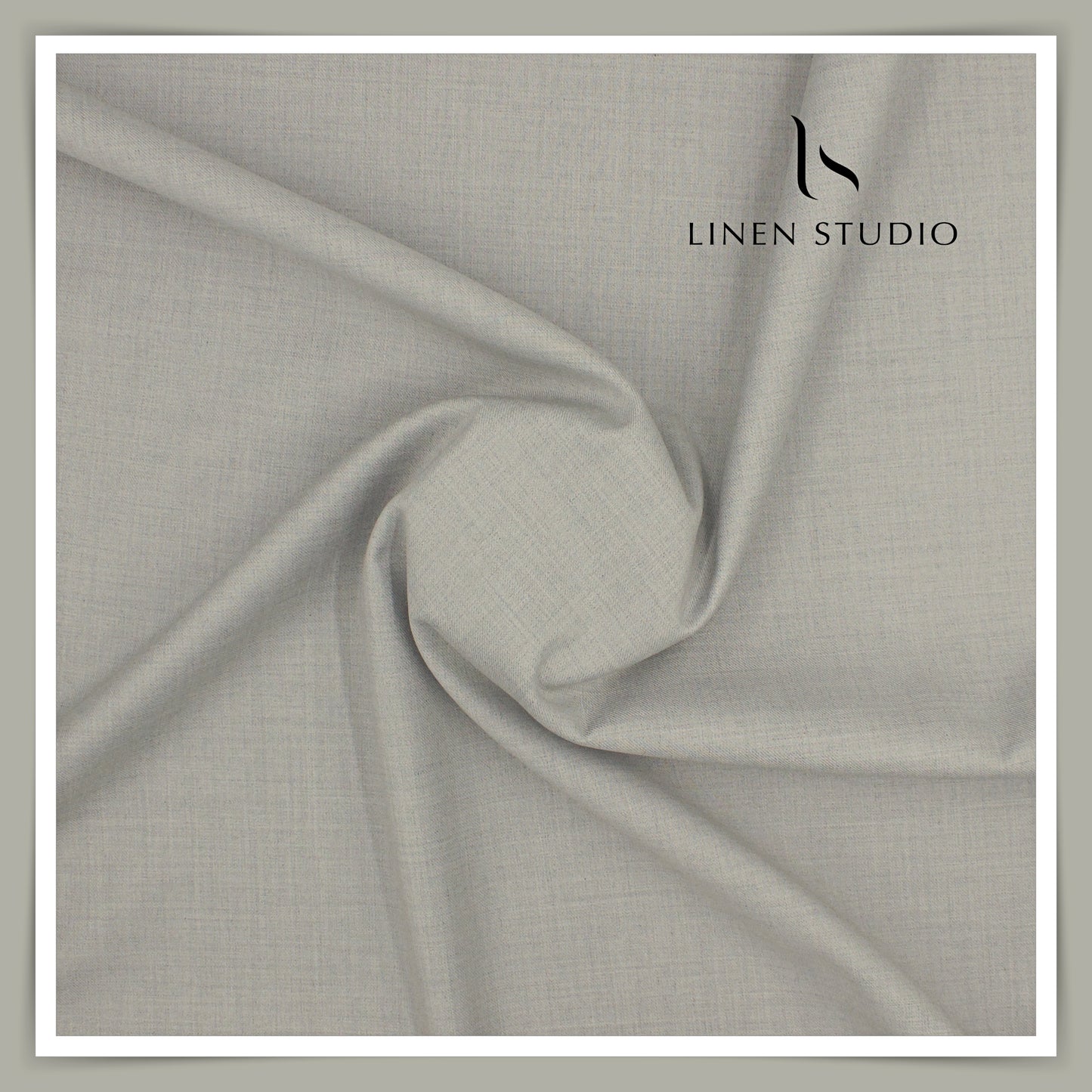 100% Wrinkle Free PV Suiting by Georgia Gullini Italy - Cement Grey