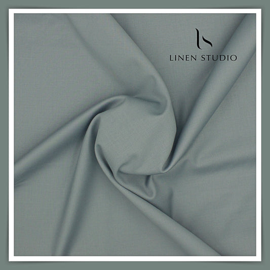 100% Wrinkle Free PV Suiting by Georgia Gullini Italy - Blueish Grey