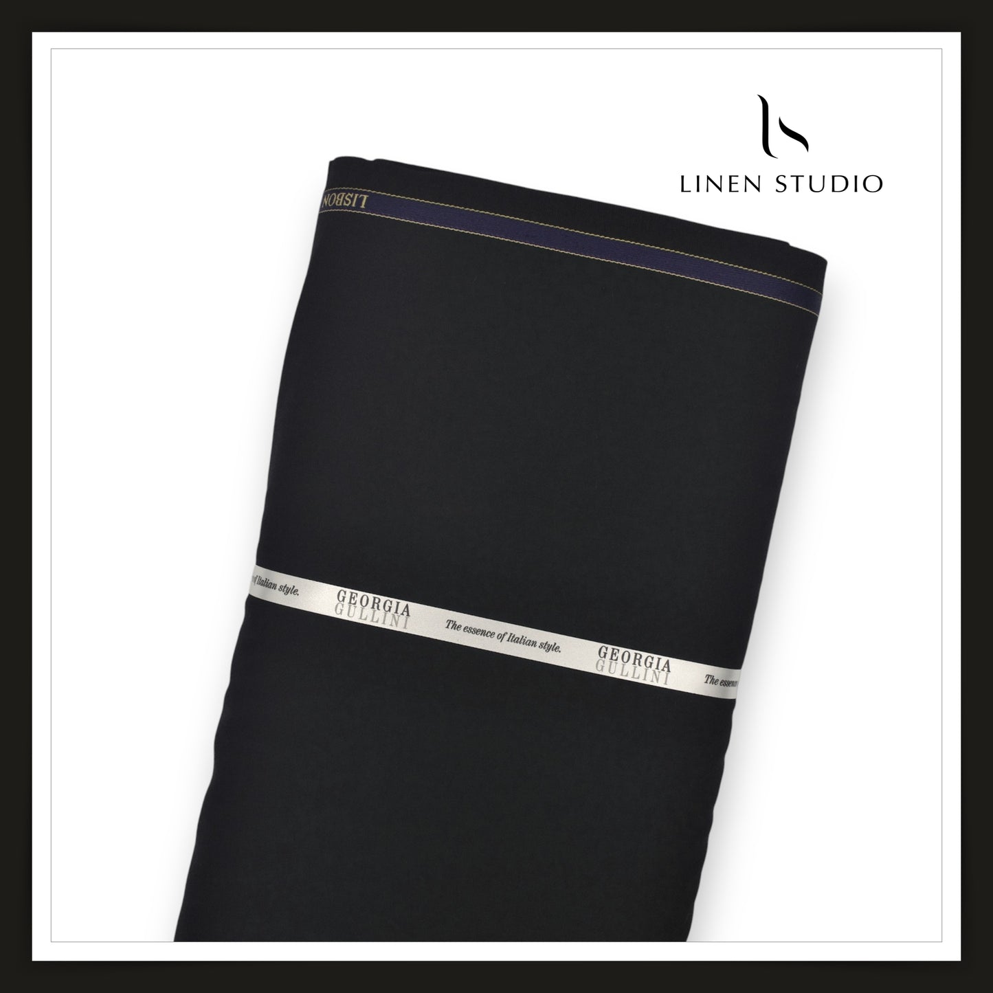 130's Australian Merino Wool by Georgia Gullani Italy - Black (Highest Selling)
