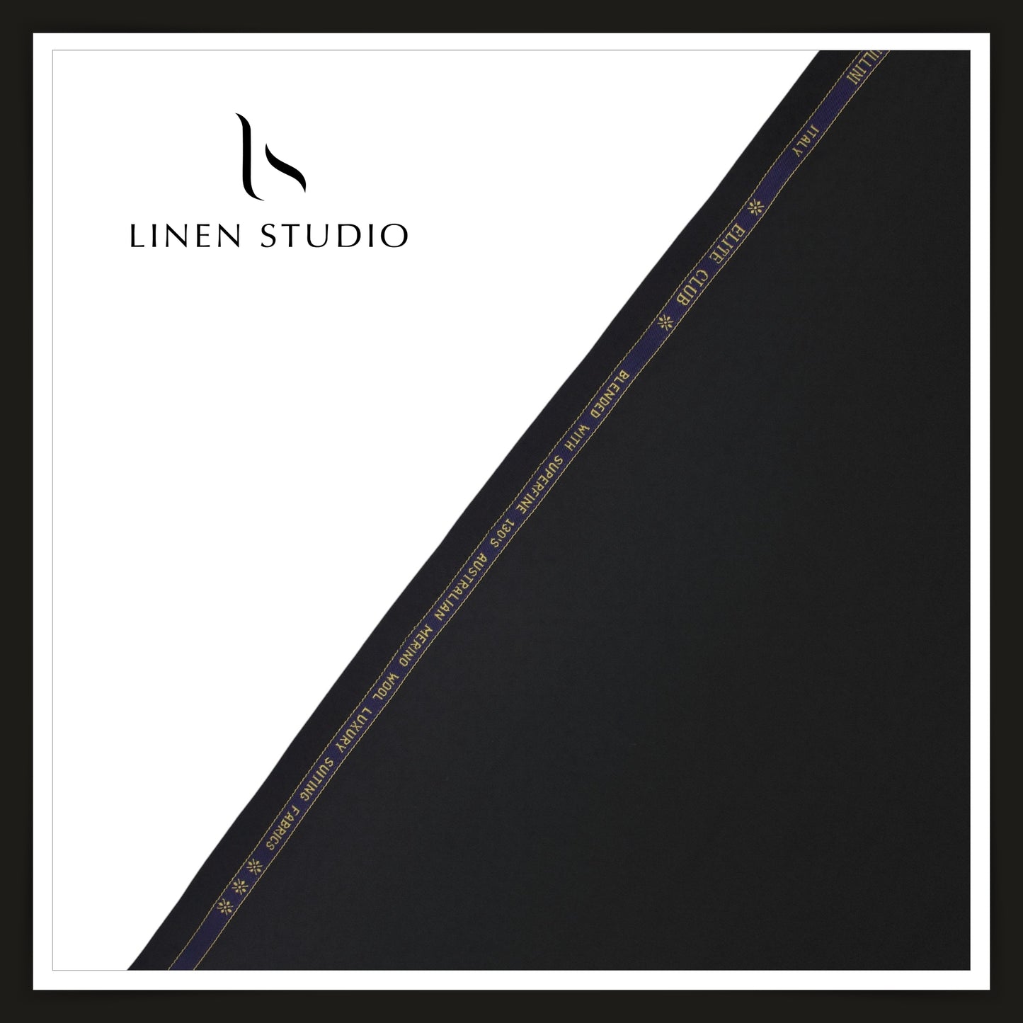 130's Australian Merino Wool by Georgia Gullani Italy - Black (Highest Selling)
