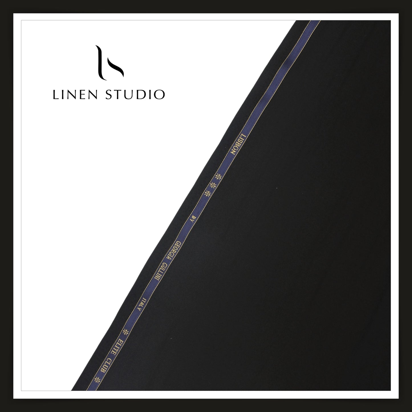 130's Australian Merino Wool by Georgia Gullani Italy - Black (Highest Selling)