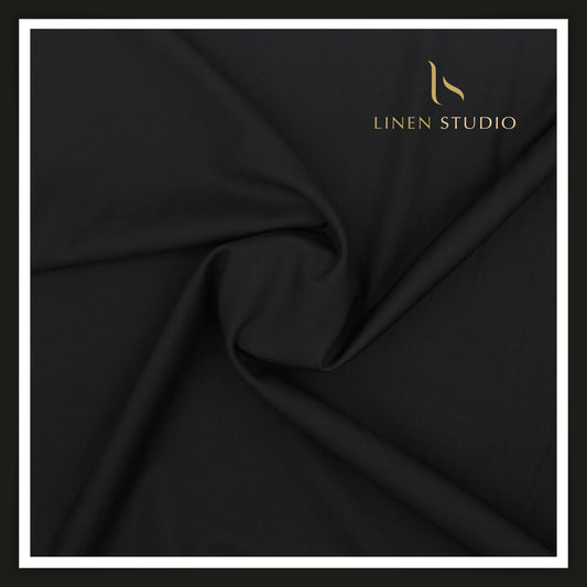 130's Australian Merino Wool by Georgia Gullani Italy - Black (Highest Selling)