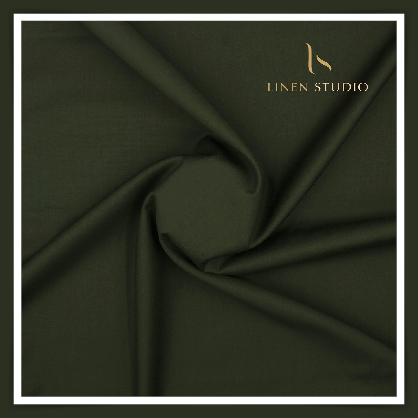 100% Wrinkle Free PV Suiting by Georgia Gullini Italy - Dark Green